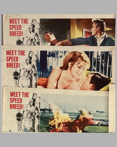 Complete set of 8 color lobby cards for the movie Red Line 7000 w/ James Caan, 1965 5