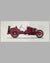 1906 Renault 13 liter Grand Prix car large print, 1970’s