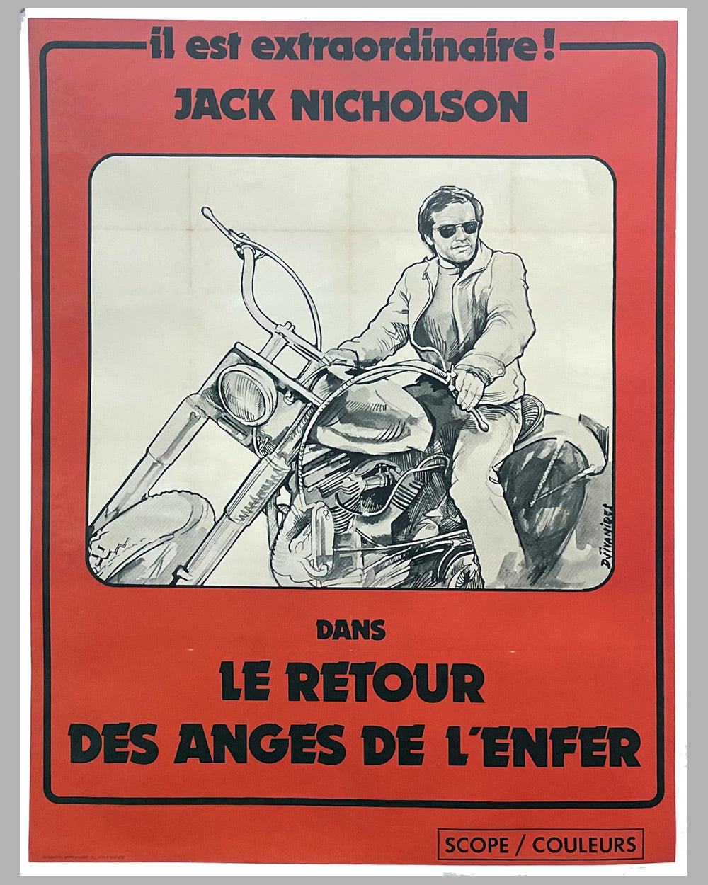 Le Retour des anges de l&#39;enfer (Hells Angels on Wheels) 1967 original movie poster