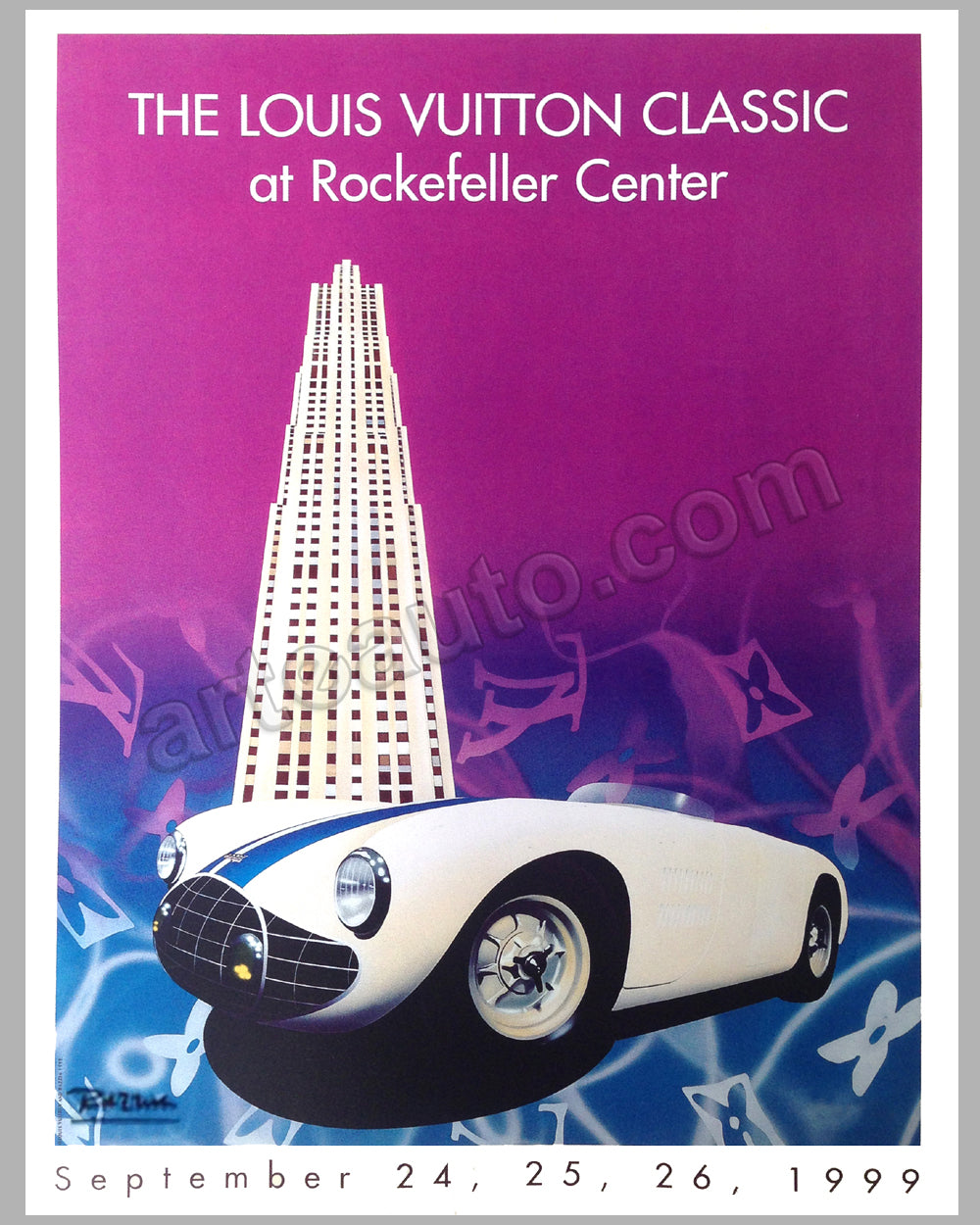 Louis Vuitton Classic at Rockefeller Center 1999 large poster by Razzia  Temporarily Out of Stock$625.00