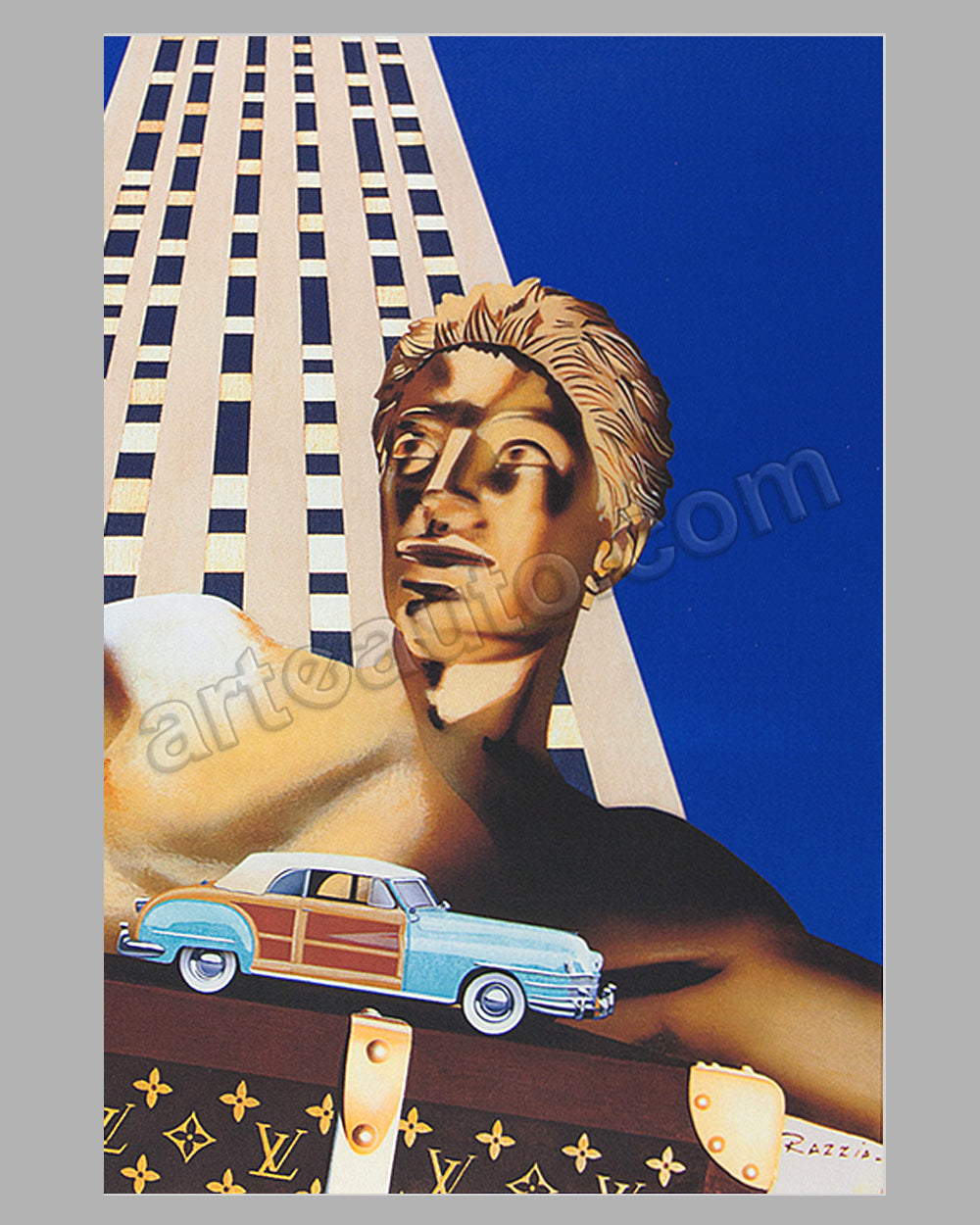 Louis Vuitton Classic at Rockefeller Center 1996 large poster by Razzia  Temporarily Out of Stock$625.00