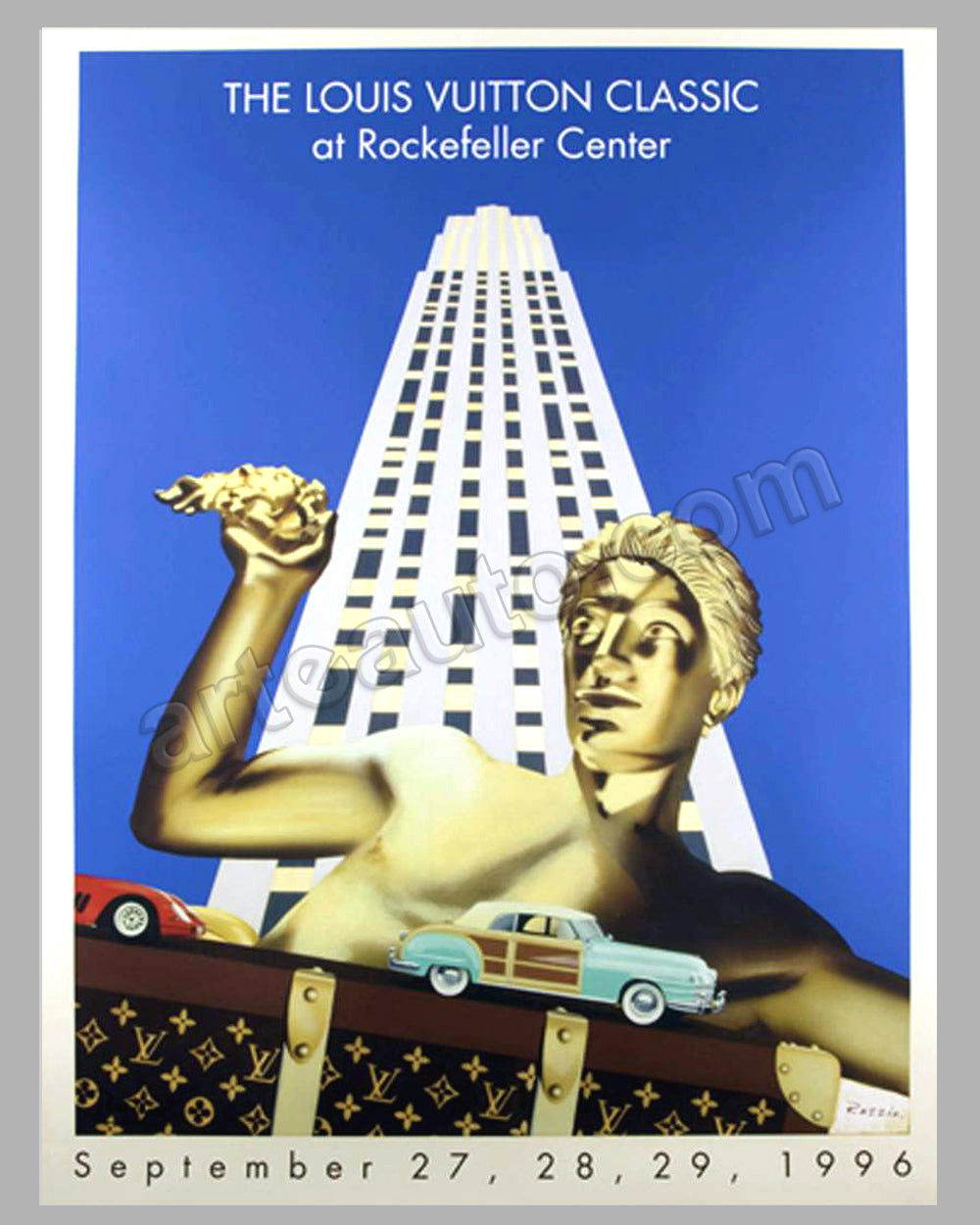 Louis Vuitton Classic at Rockefeller Center 1996 large poster by Razzia