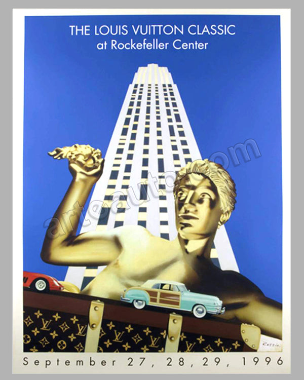 Collector Studio - Fine Automotive Memorabilia - 2000 Louis Vuitton Classic  'Rockefeller Center' poster by Razzia