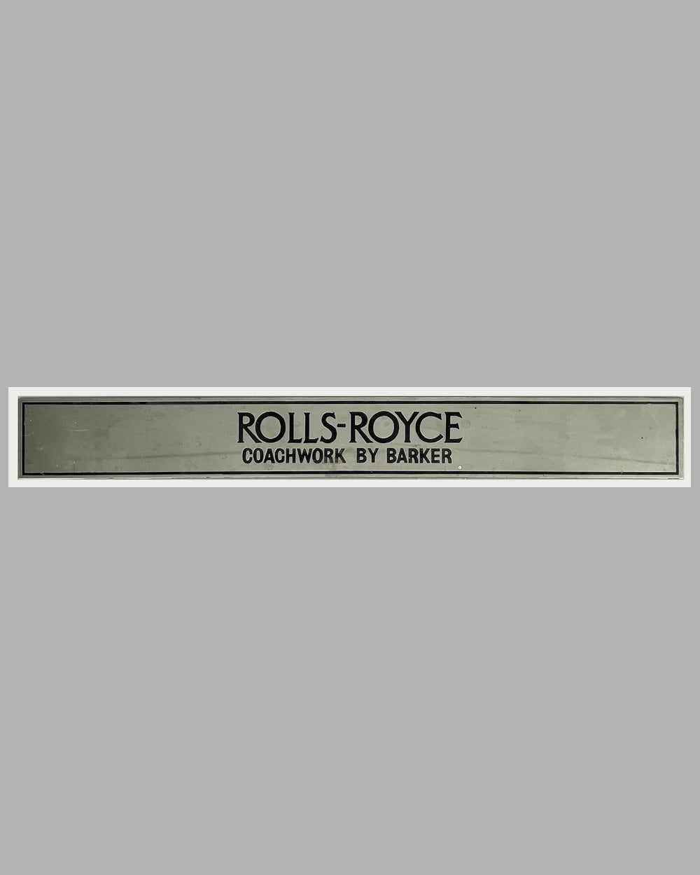 Rolls-Royce coachwork by Barker original sill plate