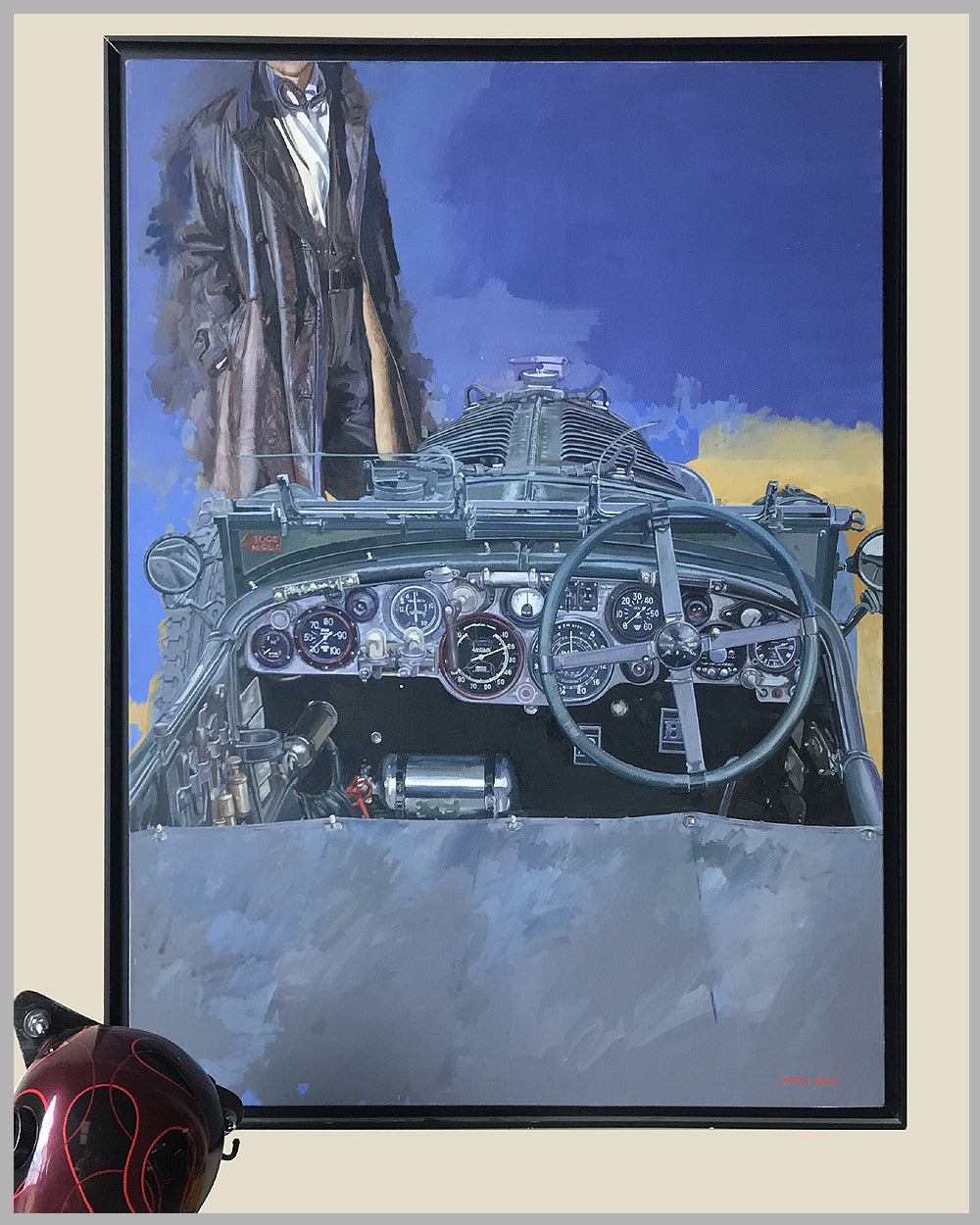 Bentley Boy painting by Stanley Rose - l'art et l'automobile