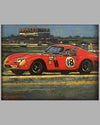 Pedro Rodriguez in his NART Ferrari 250 GTO, painting by Barry Rowe 2
