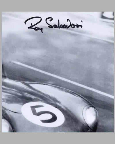 Roy Salvadori 1959 Le Mans autographed b&w photograph 2