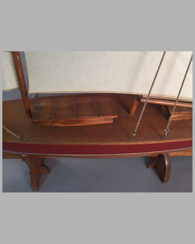 Wooden Two Masted Schooner model sailboat 8