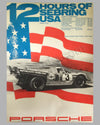 12 Hours of Sebring original victory poster 1971