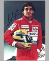Ayrton Senna color press photo