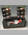 Collection of 20 models of different Ayrton Senna McClaren Team race cars