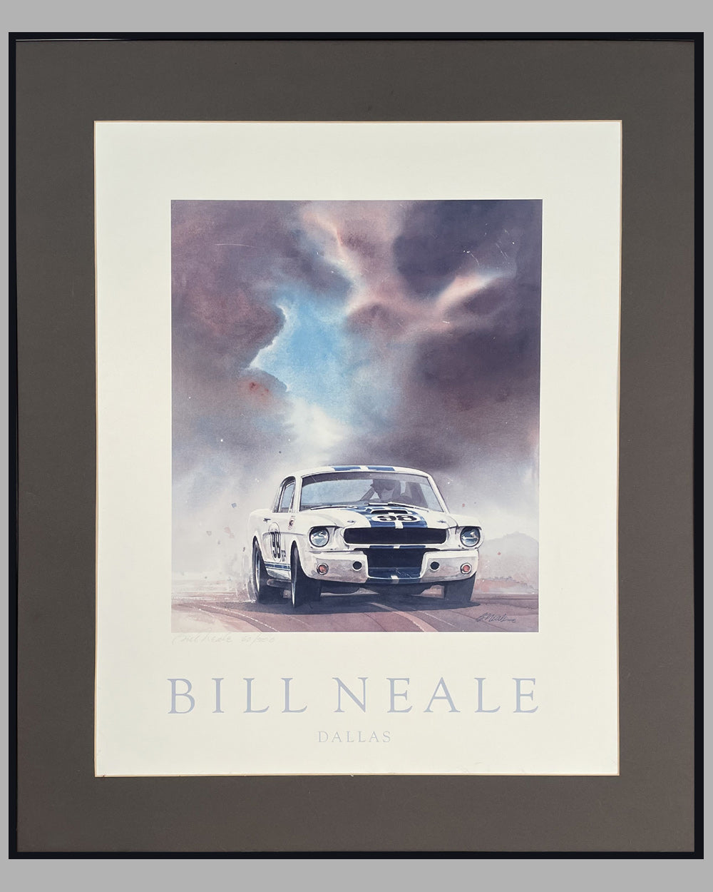 Ford Mustang Shelby 350 Gt Poster By Bill Neale Lart Et Lautomobile