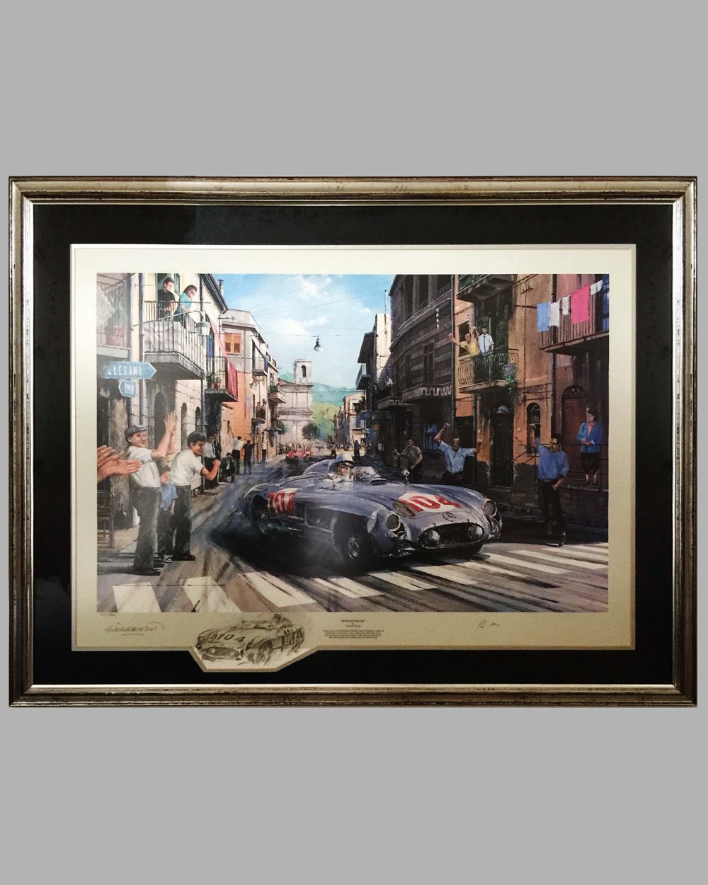 Sicilian Magic print by Nicholas Watts, autographed by Stirling Moss