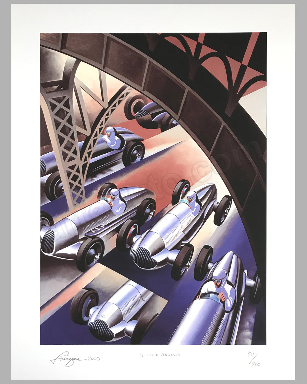 Silver Arrows giclée by Alain Lévesque