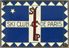 Ski Club de Paris enamel on brass dash plaque, 1930’s