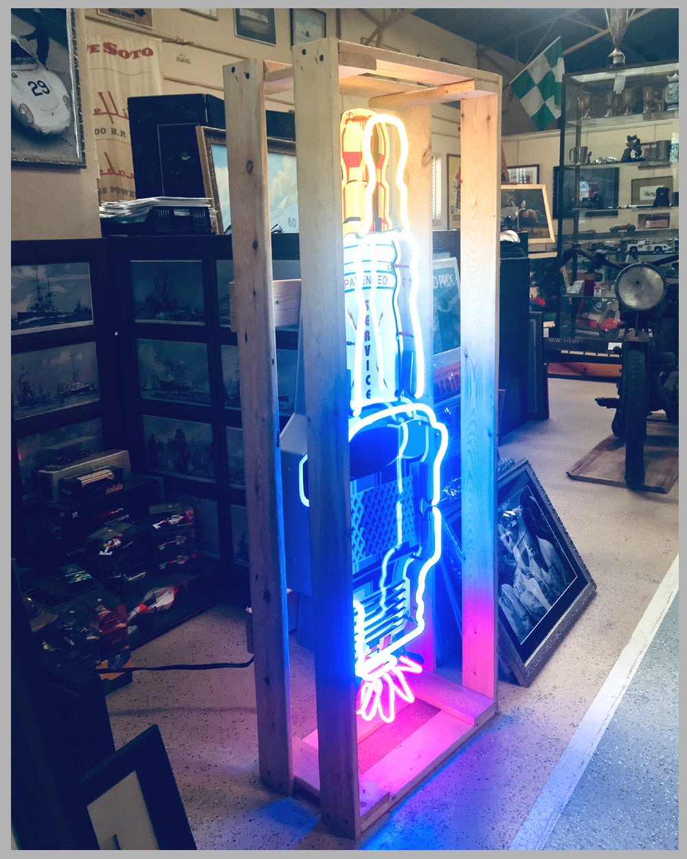 Champion Spark Plug reproduction neon sign l'art et l'automobile