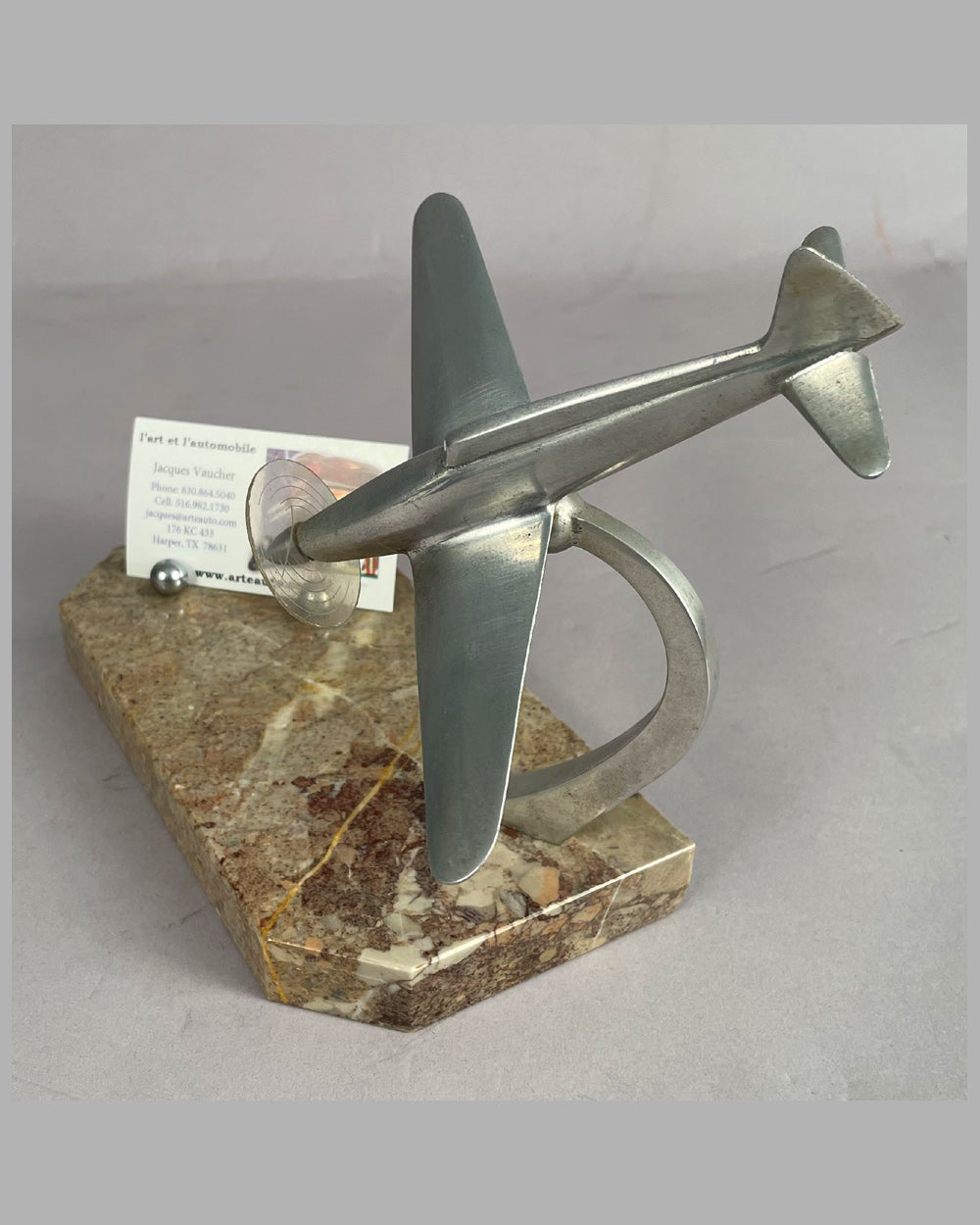 WWII era Spitfire vintage business card holder