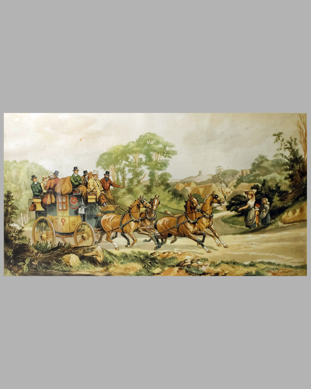 Stage Coach lithograph by Dorothy Hardy 2