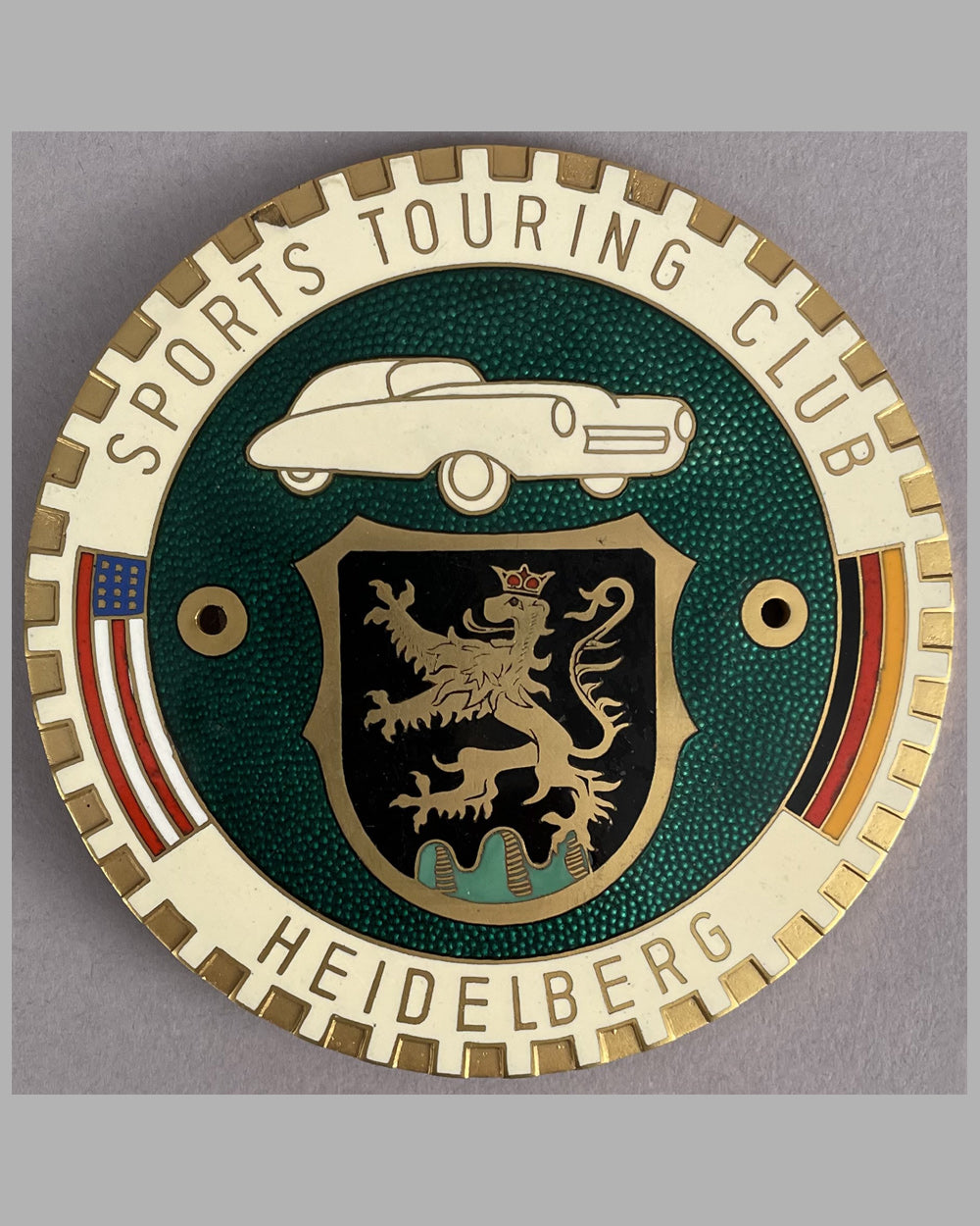 Sports Touring Club - Heidelberg Germany grill badge, 1950&#39;s