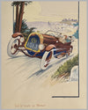 Sur la route de Namur, hand colored lithograph by Gamy (Marguerite Montaut), 1913 2