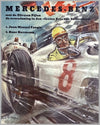 1954 Grand Prix of Switzerland original Mercedes Benz victory airmail poster by Hans Liska 3