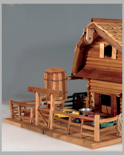Swiss Log Barn diorama by Dale Daigle, USA 2