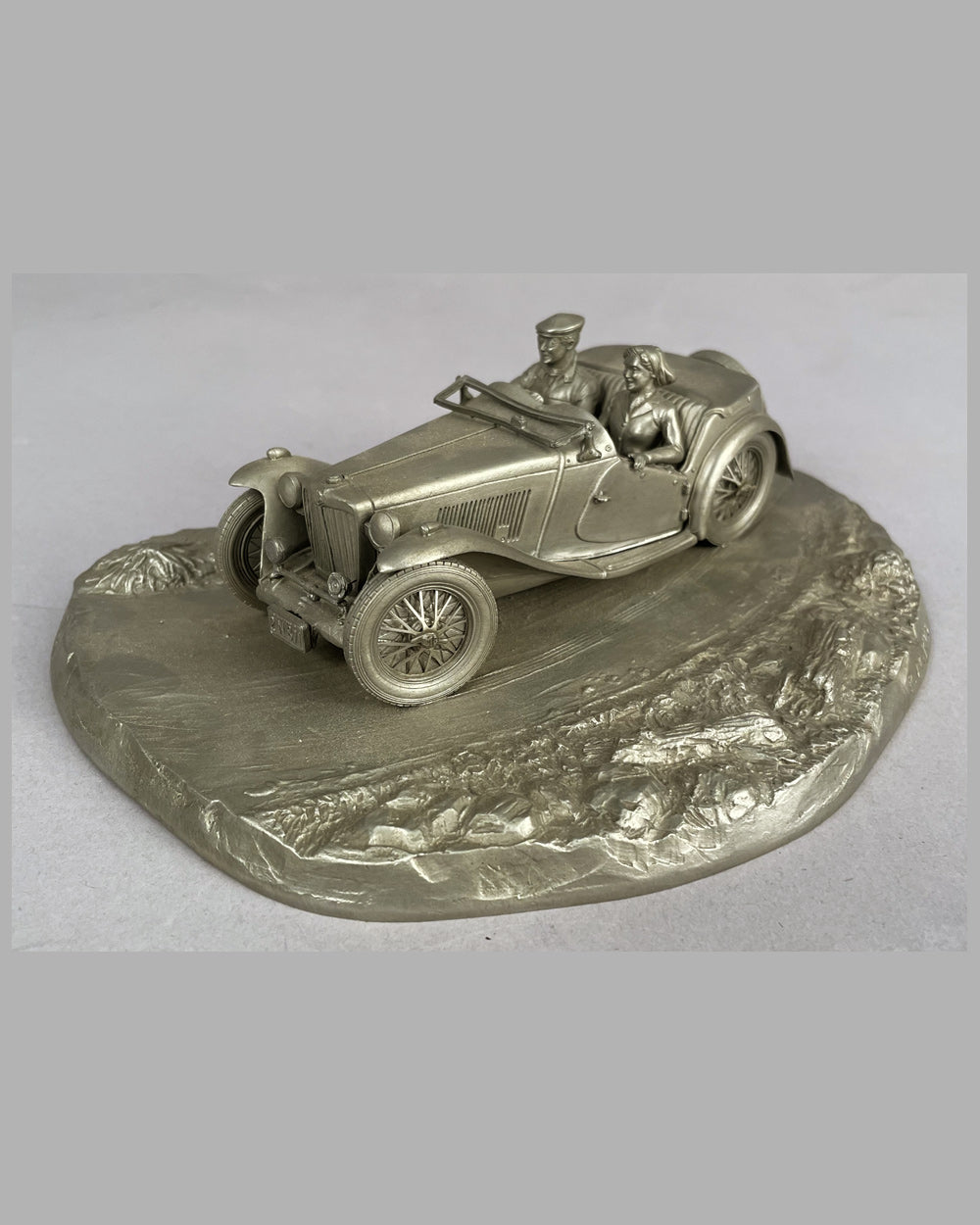 Taking the Curve pewter sculpture by Raymond Meyers, 1978 2