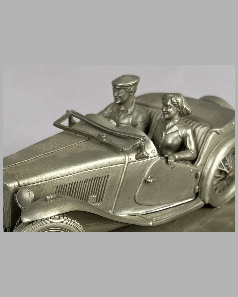 Taking the Curve pewter sculpture by Raymond Meyers, 1978 3