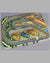 Race track desk game lithographed tin toy by Technofix, West Germany, 1950's