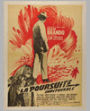 1966 original movie poster, "La Poursuite Impitoyable" (The Chase)