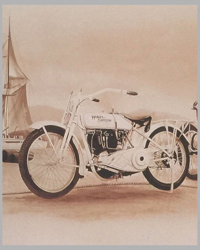 The Twenties - Harley Evolution print by Francois Bruere 3