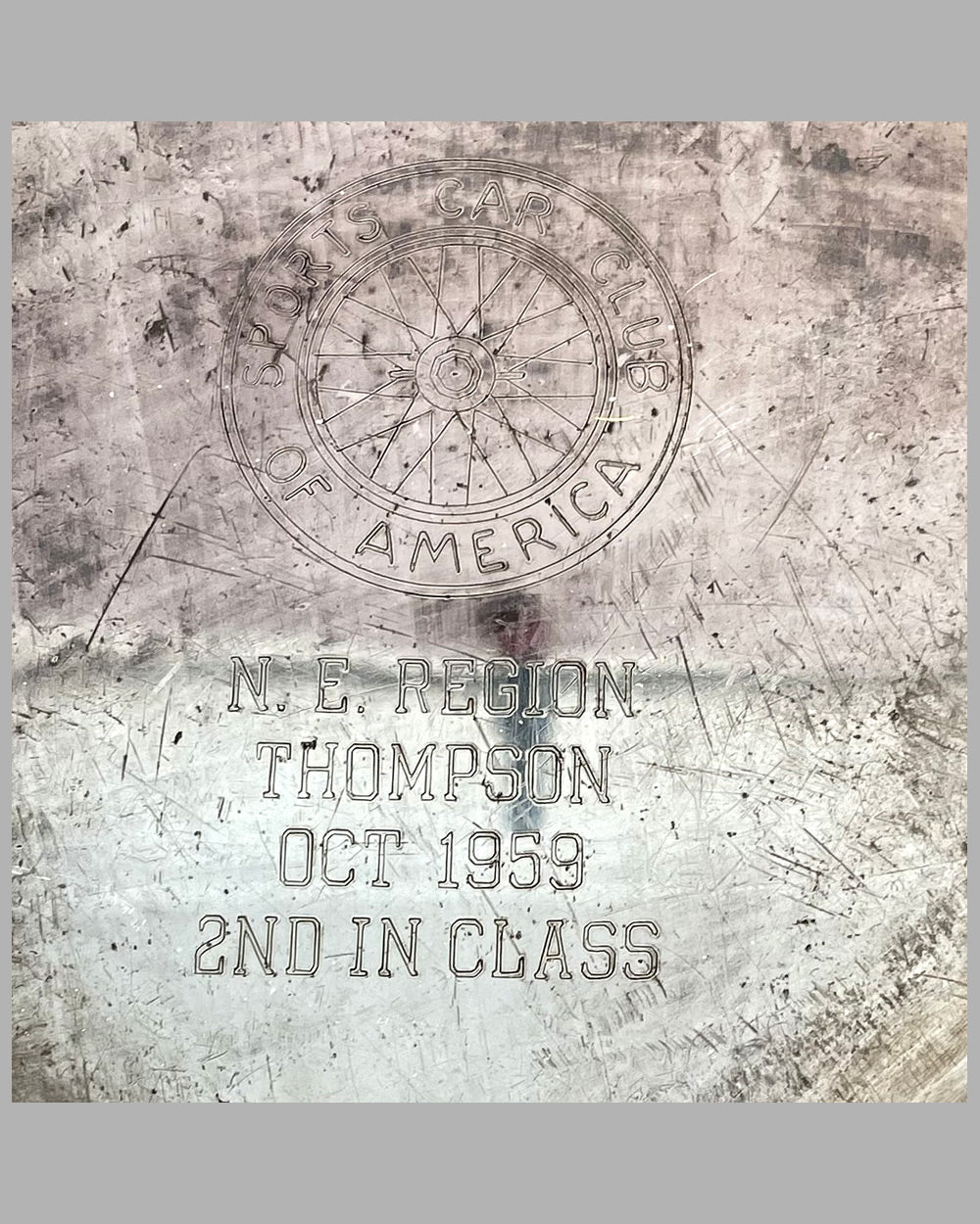 Four late 1950's Thompson Raceway trophies 6