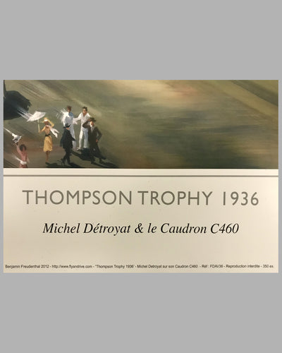 Thompson Trophy 1936 print (France), 2012, signed 3