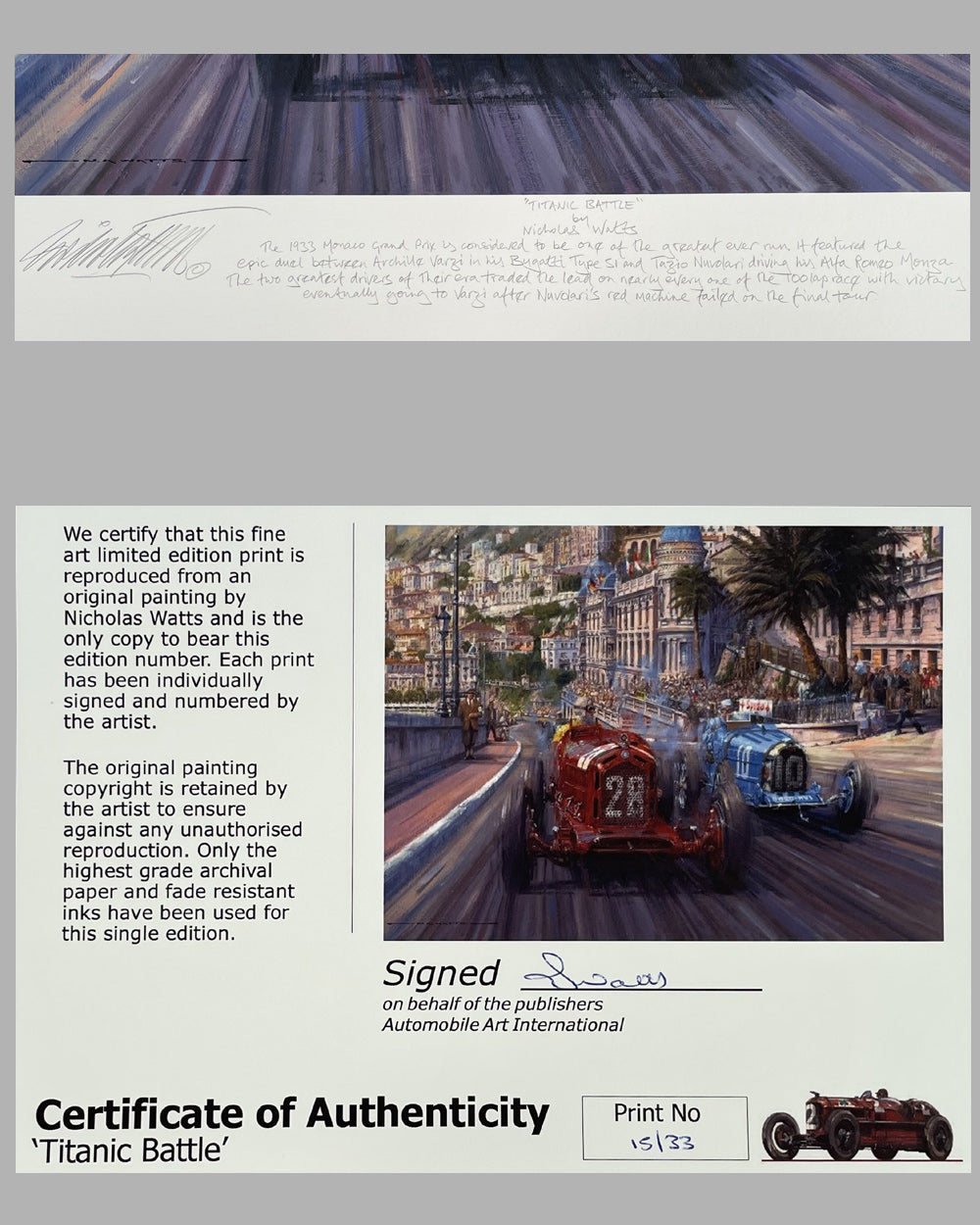 Titanic Battle print by Nicholas Watts 3