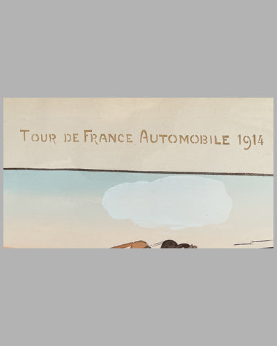 "Tour de France 1914" lithograph by Gamy 2