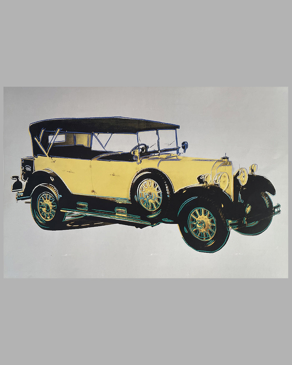Mercedes Tourenwagen 1925 poster by Andy Warhol 2