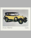 Mercedes Tourenwagen 1925 poster by Andy Warhol