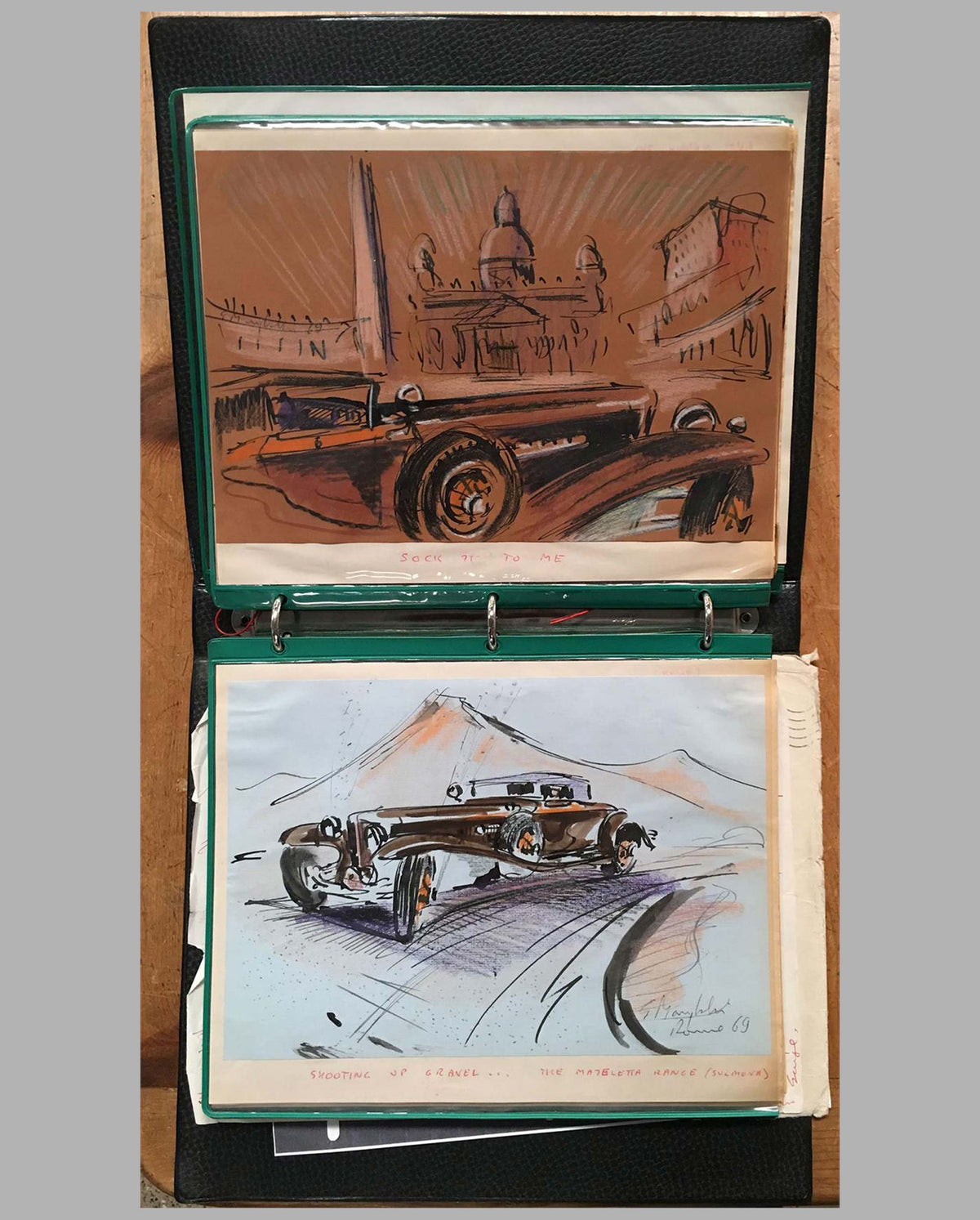 A travel book through Italy in a 1930’s Cord L.29, collection of 41 paintings by George Marylski page 2