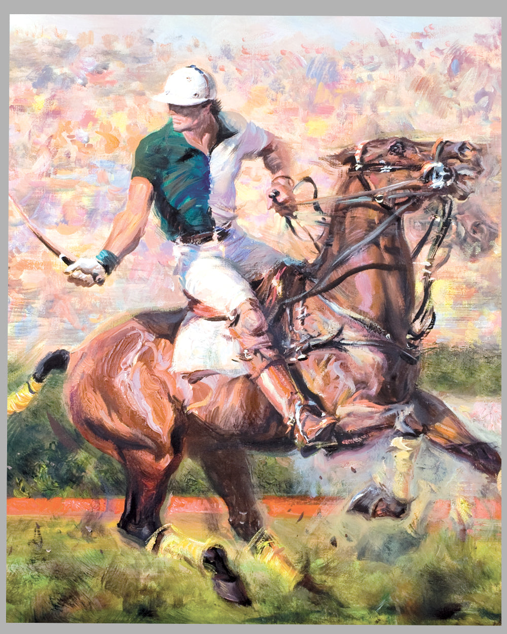 Ernesto Trotz Backhander painting by Alfredo De la Maria 2