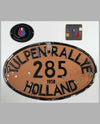 Two International Tulpen-rallye badges and one rallye plaque