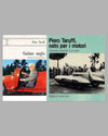 Two Piero Taruffi books, Guidare Meglio, 1966, and Nato per i motori, 1988
