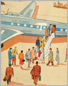 Un Terrain d’Aviation multicolor lithograph c. 1954