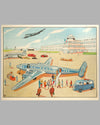 Un Terrain d’Aviation multicolor lithograph c. 1954