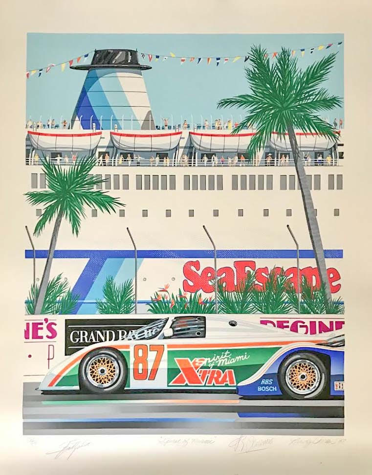 Spirit of Miami serigraph by Randy Owens