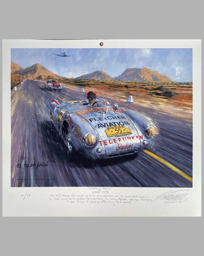 Victory in Mexico print by Nicholas Watts, hand autographed by Hermann