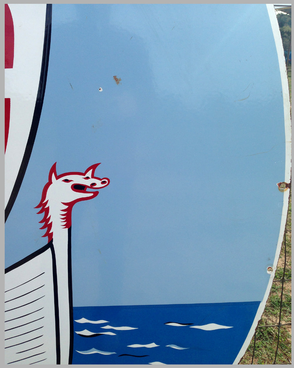 Member Viking Food Stores large metal enamel sign, ca. 1930’s