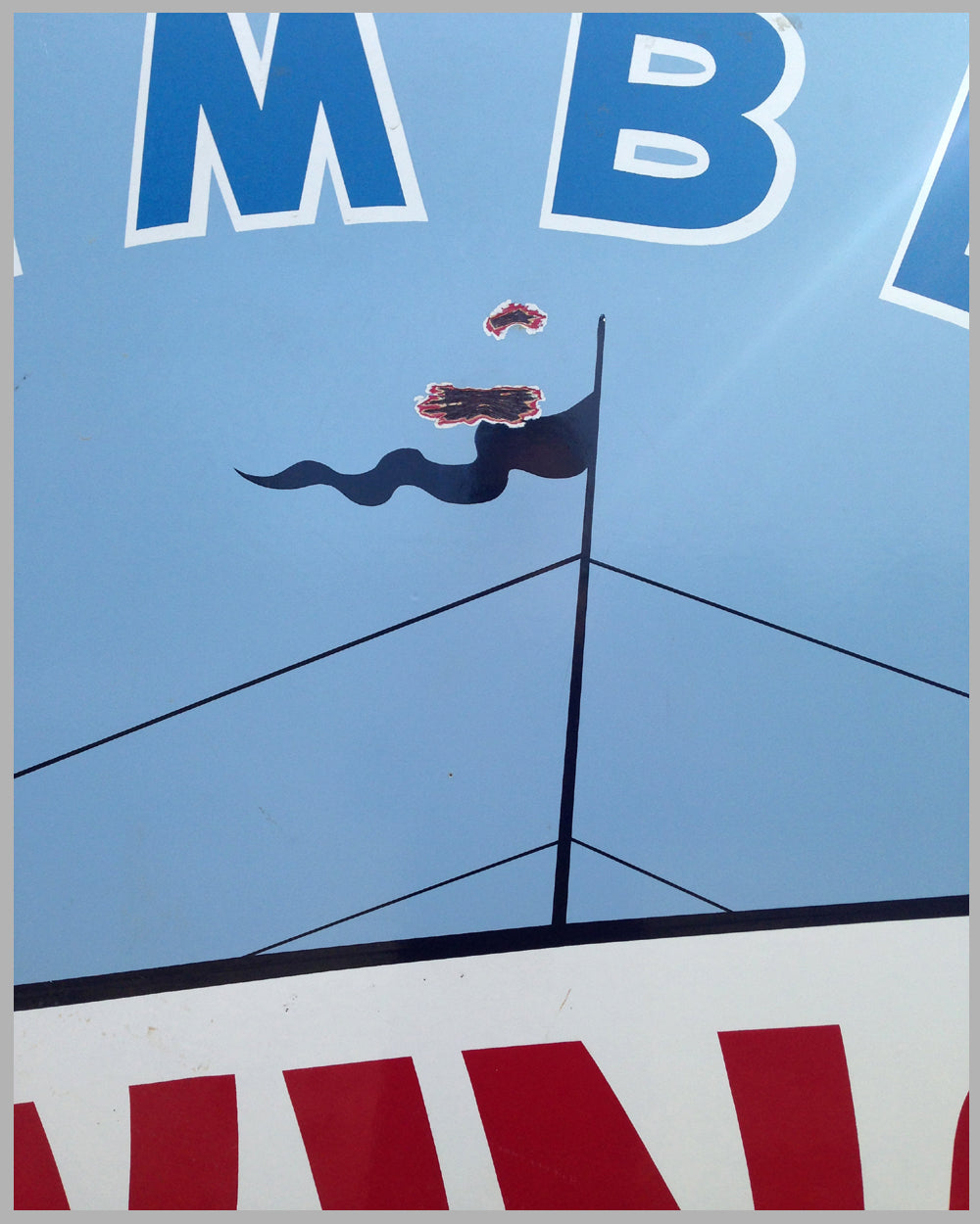 Member Viking Food Stores large metal enamel sign, ca. 1930’s