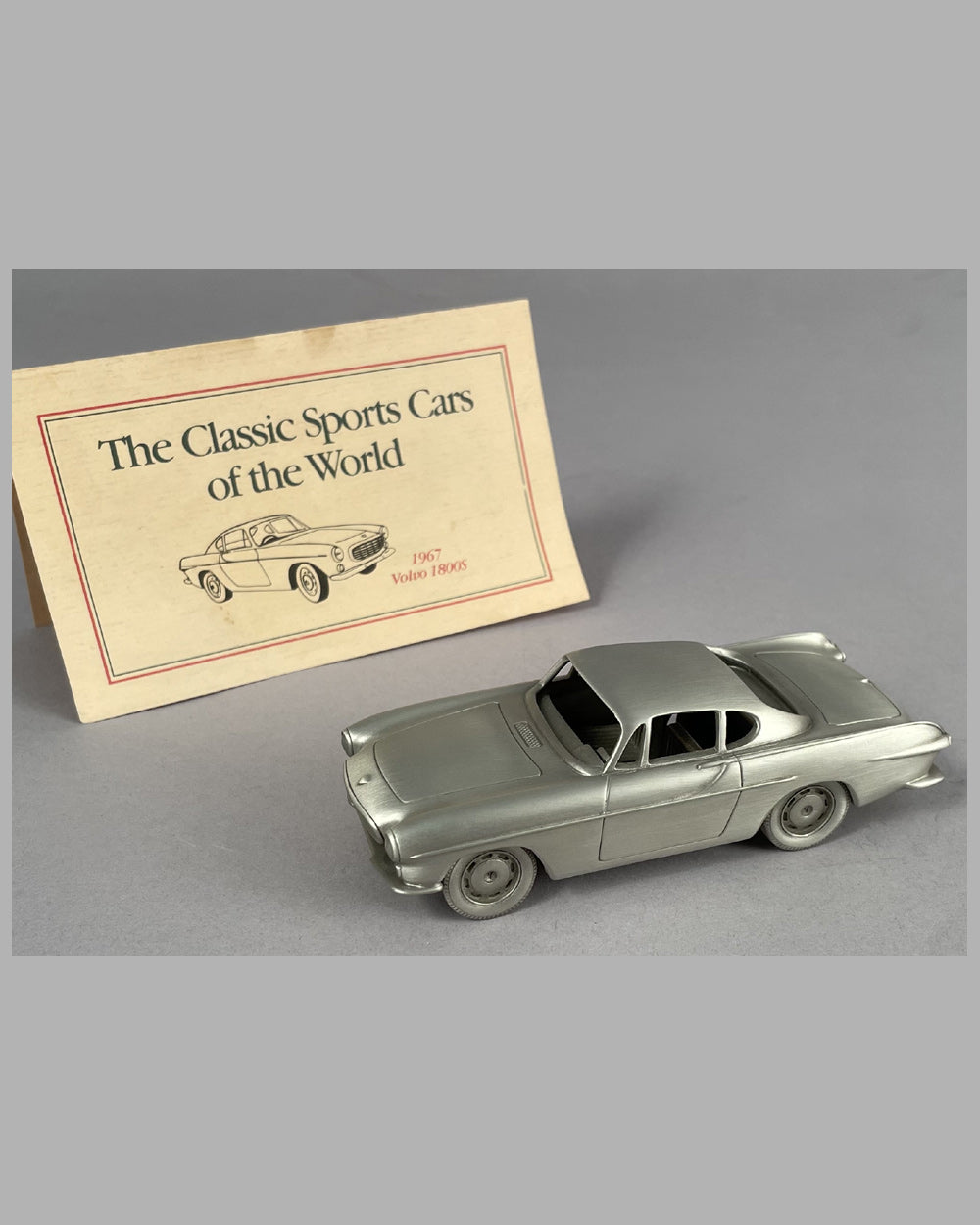 1967 Volvo 1800S pewter model by the Danbury mint