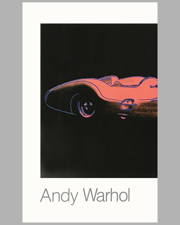 Cars by Andy Warhol poster showing the Mercedes Benz W196R