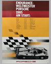 1985 Endurance Championship Schedule